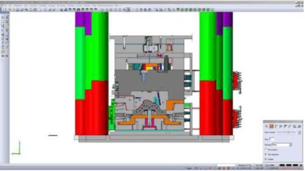 Mold design inside VISI Mold 